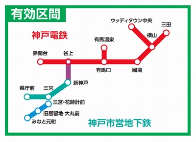 おでかけ乗車券路線図