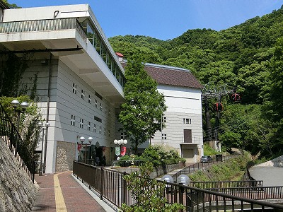 神戸布引ロープウェイのハーブ園山麓駅